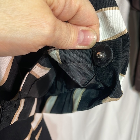 Kenneth Cole Reaction 10 puff short sleeve animal print black white jacket euc - Picture 8 of 13